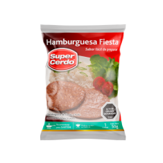 Hamburguesa Super Cerdo Fiesta  50g
