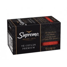 Té Ceylán Supremo Caja 40 g, 20 Bolsas, Premium, Doble cámara