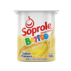 Yoghurt  Platano soprole120 grs