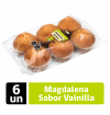 Magdalenas Sabor vainilla 6 uni 300gr