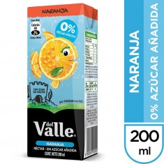 Jugo Andina Del Valle  0% azúcar añadida 200 ml