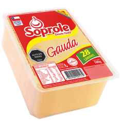 Queso gauda Laminado Soprole 500g