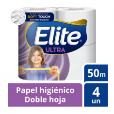 Papel Higenico Elite 50 mts  4 rollos