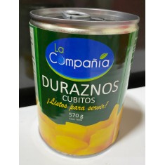 Duraznos en cubitos  La Compañia 570 grs