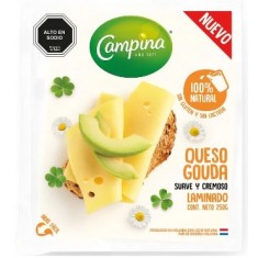 Qeso gauda laminado 250g Campina