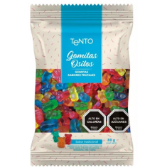 Gomitas Ositos Tento Sabor Frutal 80 G